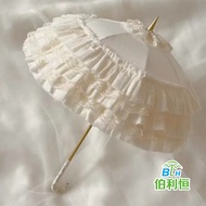 BJD Baby Use Extension Rod Umbrella 3/4 Points Lolita Toy Umbrella Arched Lace Princess Parasol yy26