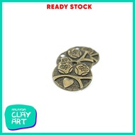 1 X 2 OWLS BRONZE VINTAGE ZAKKA CHARM