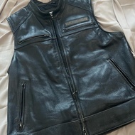Leather vest jaket kulit harley davidson 