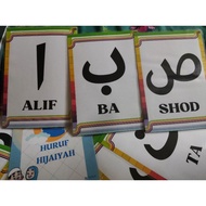 printed Flashcard Huruf Hijaiyah 29 Huruf handmande