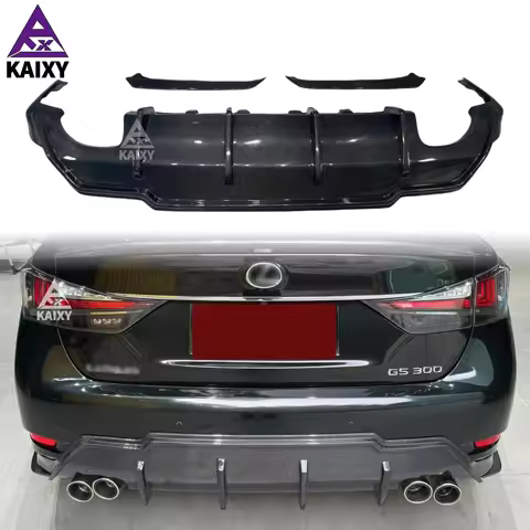 Carbon Fiber Diffuser TOMS Style for LEXUS GS200 GS250 GS300 GS350 GS 450 Carbon Fiber Rear Bumper S