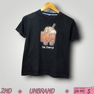 T-shirt Unbrand Black Size S (54x44)cm