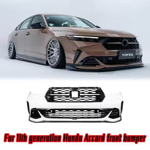 For 2023-2025 11th generation Accord front bumper YOFER Front Lip Rear Diffuser Front Grill body kit