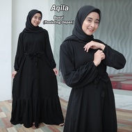 Galeri Abaya Baju Gamis Turki Bordir Elmira Wanita Arab Modern Hitam Remaja Muslim Terbaru Lebaran 2