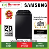 [COURIER DLIVERY] SAMSUNG WA16R6380BV/FQ 16kg Top Load Washing Machine with Wobble Technology™ Washe