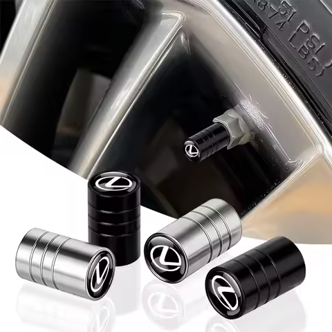 4pcs Car Wheel Tire Valve Core Cap Dust Proof Covers For Lexus LS LC IS30 ES300h ES300 IS20 IS220d N