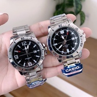 นาฬิกา casio ใหม่ล่าสุด นาฬิกาข้อมือผู้ชาย รุ่นใหม่ เรียบหรู สวยดูดี เลสหนา สายสแตนเลสนาฬิกาใส่ทำงาน