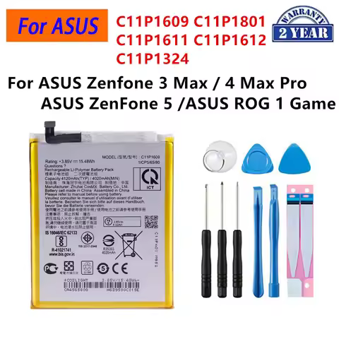 C11P1609 C11P1801 C11P1611 C11P1612 C11P1324 Battery For ASUS Zenfone 3 Max Zenfone 4 Max Pro ZenFon