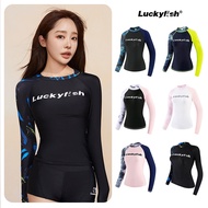 Luckyfish swimsuit Sunblock Yoga top for women W11035