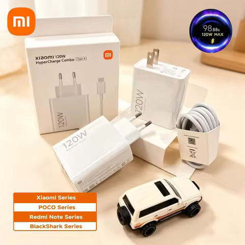Xiaomi 120W Original Turbo Fast Charge Adapter Charger For Redmi 12C Note 11-14 Plus Mi 15/14/13/11T