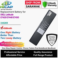 HICAP DELL Laptop Battery 34GKR 33Wh for Dell Latitude E7420 E7440 E7450