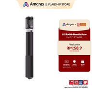 Amgras Tripod X02 Selfie Stick Phone Tripod Anti-Shake Portable Stand Retractable 1640mm Bluetooth R