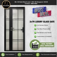 HDB Modern Tempered Glass Gate