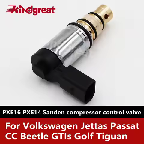 PXE16 AC Compressor Sanden PXE16 Control Valve Solenoid Valve For Audi Volkswagen