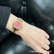 2026 Fashion Sports Fashion Sports Worker Log Diamond Series Pink Dial Mechanical Women's Steel Band
