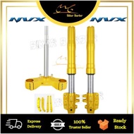 [READY STOCK] RAPIDO USD FORK NVX/NMAX GOLD ADJUSTABLE UP SIDE DOWN FRONT FORK WITH STEELING T BRACK