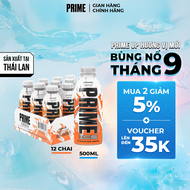 Lốc 12 chai nước điện giải PRIME Ice Hydration vị Cam 500ml/chai