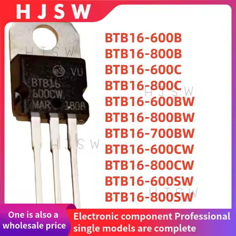 10PCS NEW BTB16-600B BTB16-800B BTB16-600C BTB16-600BW BTB16-800BW BTB16-700BW BTB16-600CW BTB16-800