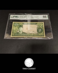 Uang Kuno 25 Rupiah Tahun 1960 PMG 66 - Water Buffalo