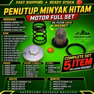 PENUTUP MINYAK HITAM SET SYM VF3I 185 SYM VFE 185 KYMCO KARISMA 125 BENELLI VZ125 HONDA VARIO WMOTO 