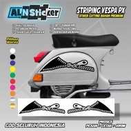 Vespa PX body cutting sticker cool Vespa PX striping/