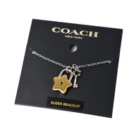 COACH Star Lock Adjustable Bracelet-Gold/Silver