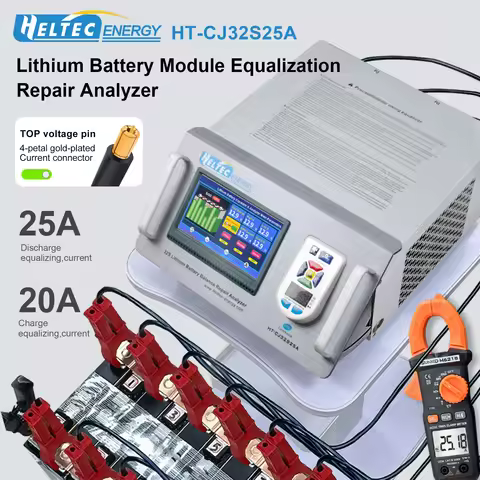 heltec 32s lifepo lithium LTO battery tester charge/discharge equalizer 25A Car Battery voltage bala