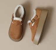 Qxico รุ่น CM176 รองเท้าโลฟเฟอร์บุขน รองเท้าบุขนกันหนาว