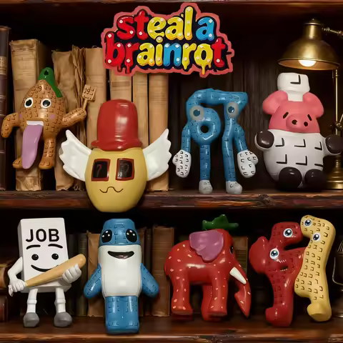 8pcs Steal A Brainrot No.9 67 Model Steal A Brain Game Character Anime Collectable Christmas Gift fo