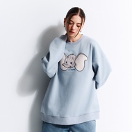CACO-Dumbo Patch Dropped Shoulder University T ‧ Parent-Child Style-Unisex [K2DI031]