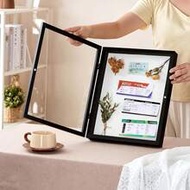 5x5 & 8x8 Inch Wooden Shadow Box Picture Frames, Glass Front Display Case For Wedding Memorabilia, C