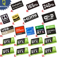 2025 Screen Refresh Rate Sticker 144hz 165hz 240hz Display Desktop Phone Phone Sticker Label