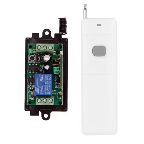 3000M Long Range DC 9V 12V 24V 1 CH 1CH RF Wireless Remote Control LED Light Switch System,315/433 M