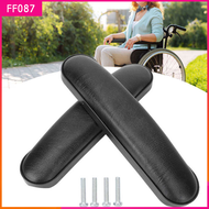 อะไหล่ ที่วางแขน สำหรับรถเข็น เก้าอี้ Armrest for Chair, Wheelchair (1 ชุด) - Black