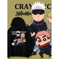 Jujutsu Kaisen Crayon Shin-chan Men's Hoodie Gojo Satoru Cotton Accessories Japanese
