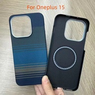 yyyMagnetic 600D Aramid Carbon Fiber Phone Case Cover On For Magsafe One Plus Oneplus 15 Pro 5G Glob