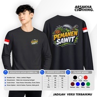 Long Sleeve T-Shirt Palm Oil Farmers Version V1 A4 Distro Shirt by Arsakha Clothing