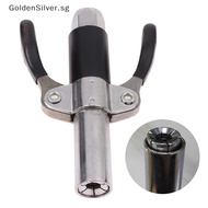GoldenSilver Double Handle Grease Gun Coupler 12000 PSI High Pressure Grease Nozzle Oil Pump Car  Lubricant Tip Repair Accessories SG