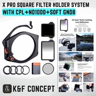 Square Filter Holder System Pro Kit ( Square GND8 Filter + ND1000 (10 Stop) + 4 Filter Adapter Rings