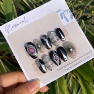 Evaleen nails /y2k nails/ aespa nails/ fake nails/ press on nails/ false nails/nails by rarra