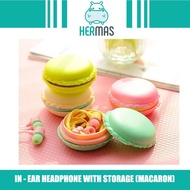 [Earphone with Microphone] Cute Earphone comes with a storage box (MACARON)