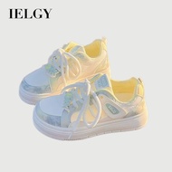 IELGY 2026 Dopamine Thick-Soled Mesh Versatile Fashionable Breathable Casual Mesh Sneakers for Women
