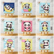 PAINT BY NUMBER CANVAS 20x20cm PANDA