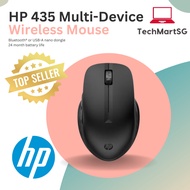 HP 435 Multi-Device Wireless Mouse Bluetooth USB-A Nano Dongle AA Battery (3B4Q5AA) [TechMartSG]