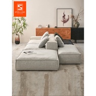 Steroland Genuine Leather Sofa Living Room Italian Minimalist Pixel Sofa Tofu Block Genuine Leather 