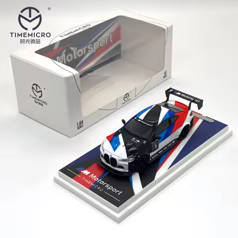 In Stock TimeMicro Model 1:64 Item TM646802 M4 GT3 Motorsport Livery Diecast Race Car Display Model 