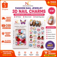 Cartoon Nail Art Accessories - Bear Nail Art Decorations - Cat Motif Nail Art Decorations - Colorful