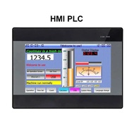 HMI PLC 4.3'' All In One Integrated Controller Logic Analog 4AI 2AO 0-10V 0-20mA DC24V Transistor Ou