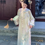 Qingying Ruyu Printed Lightweight Hanfu Suit - Perfect for Travelling & Photography
