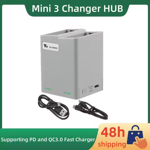 For Mini 3 Bi-directional Charging Supporting PD and QC3.0 Fast Charger Drone Accessories Compatible